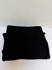 Eileen Fisher Mid-Rise Black Ponte Knit Stretch Pull-On Pant Viscose Blend Large