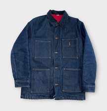 VTG Sears Denim Chore Jacket Men s Medium Blu...