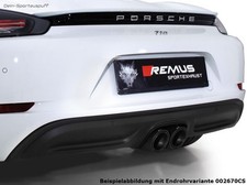 Remus Komplettanlage ab Kat Porsche 718 Cayman und S Typ 982 2x102mm gerollt