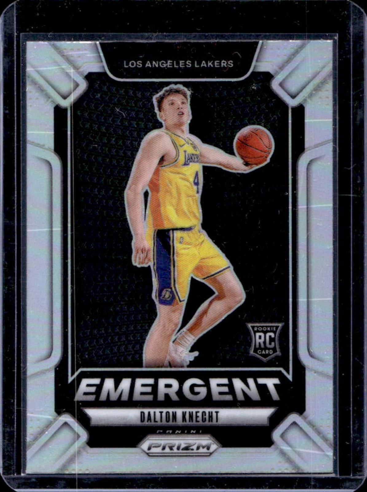 2024-25 Panini Prizm Dalton Knecht Emergent RC Silver Rookie #10 Lakers