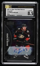 2021 Skybox Metal Universe Rookies Silver /399 Mason McTavish CSG 8.5 Auto 0tv6