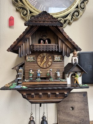 Classic Cuckoo Clock Black Forest 8 Day Germany 18” Tall X 16