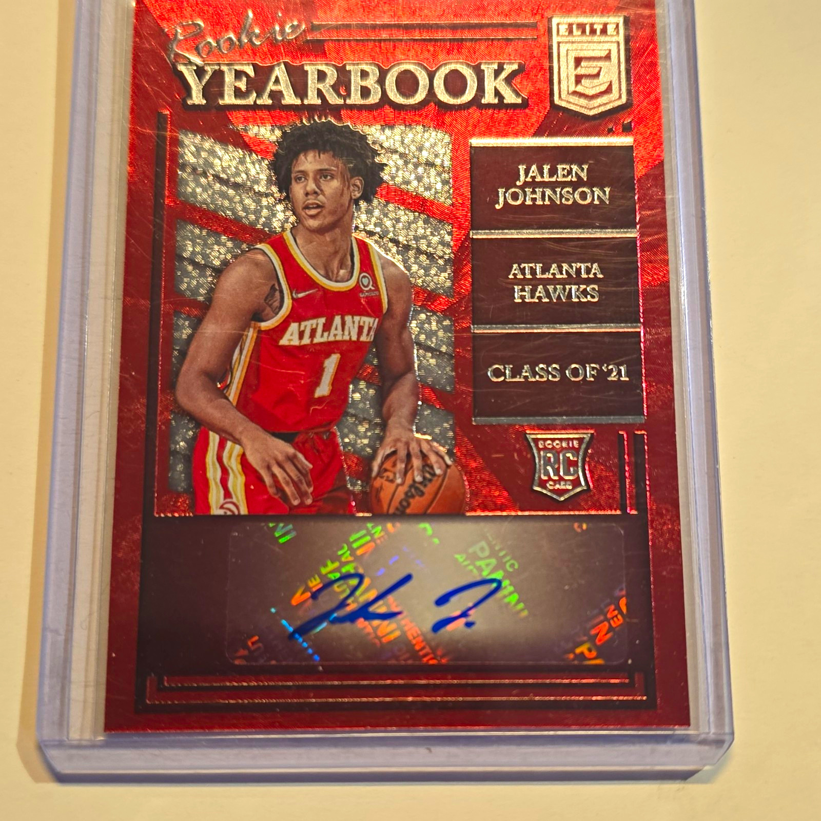 Panini 2021-22 Donruss Elite Jalen Johnson RC Auto #RY-JJO Rookie Yearbook