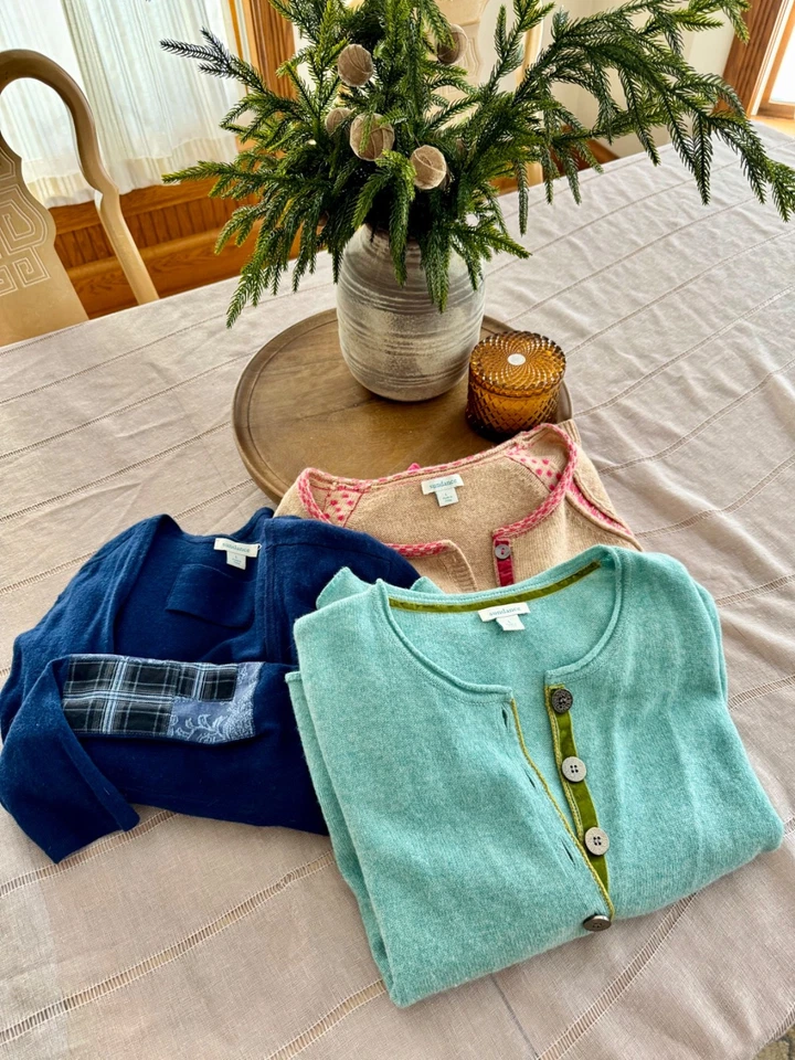 Lote de 3 Suéter Cárdigan Sundance Mujer Grande L Foto 2 de 4