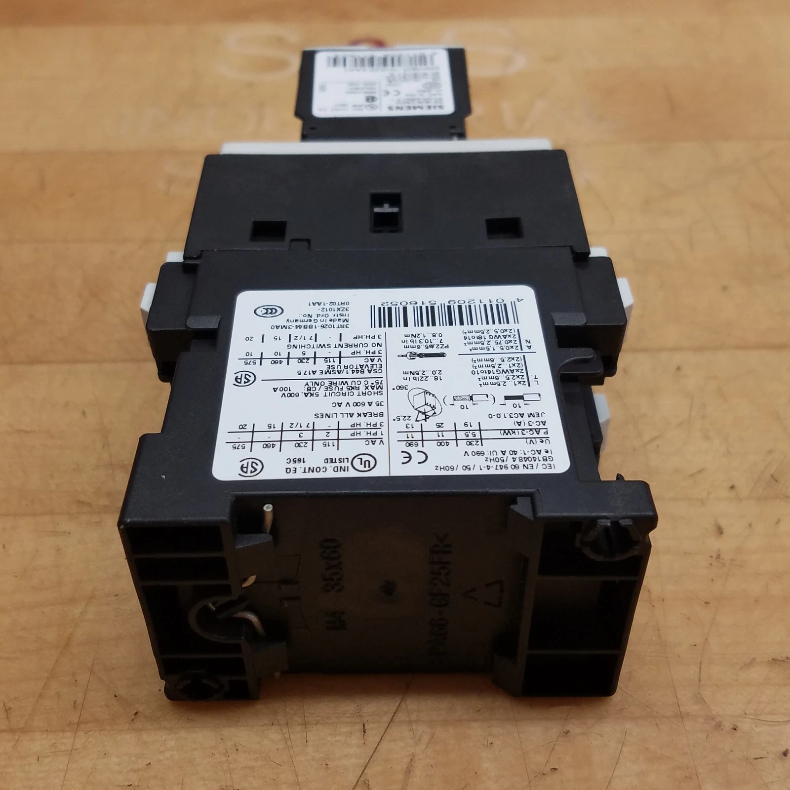 Siemens 3RT1026-1BB44-3MA0 Contactor, 24Vdc Coil, 3 Pole, 230-690V - USED - thumbnail 6