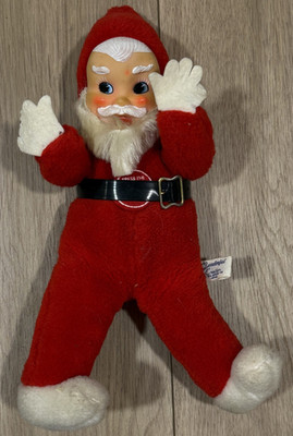 Rubber Face Gunderful Creations Laughing Santa Plush NOT WORKING *FREE SHIPPING*