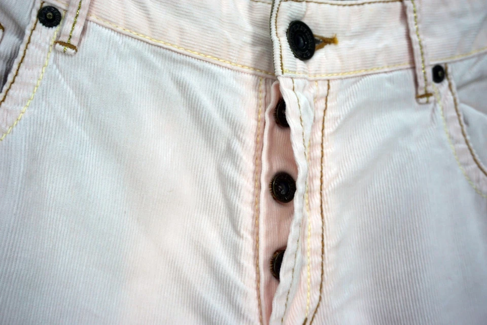 Pantalones Zegna Hechos en Japón Talla W30xL34 EZ Tiro Bajo Pierna Recta Pana Foto 4 de 4