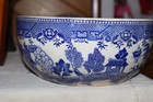 Antique Blue Willow Mixing Bowl - Made in Japan