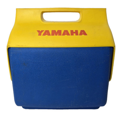 Vintage 1968 Igloo Playmate  YAMAHA MOTO-4 6 Pack  Cooler Blue Yellow Red