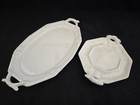 Partial kitchenware set porcelain with antique look floral ornaments — photo 2