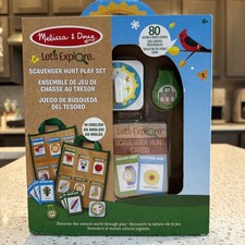 Melissa Doug Let's Explore Scavenger Hunt Game Play Set Sealed Boxed