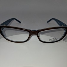 GUESS GU2243 Eyeglass Frames Brown Teal Recta...