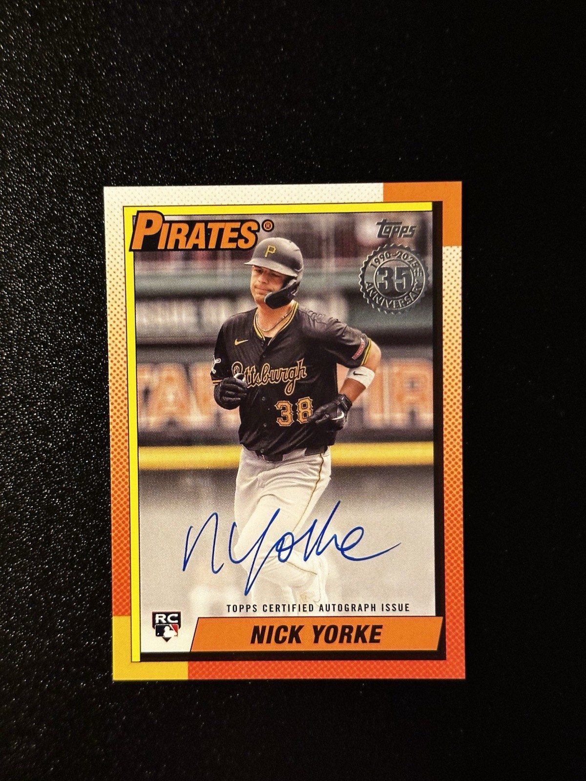 2025 Topps Series 2 Nick Yorke Pirates Rookie Auto 1990 RC