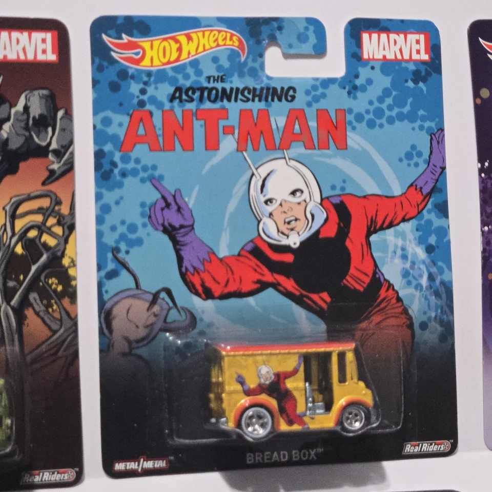 Hot Wheels Marvel Real Riders 2014 Groot Ant Man Starlord Complete Set Of 6 Cars - Image 3 of 4