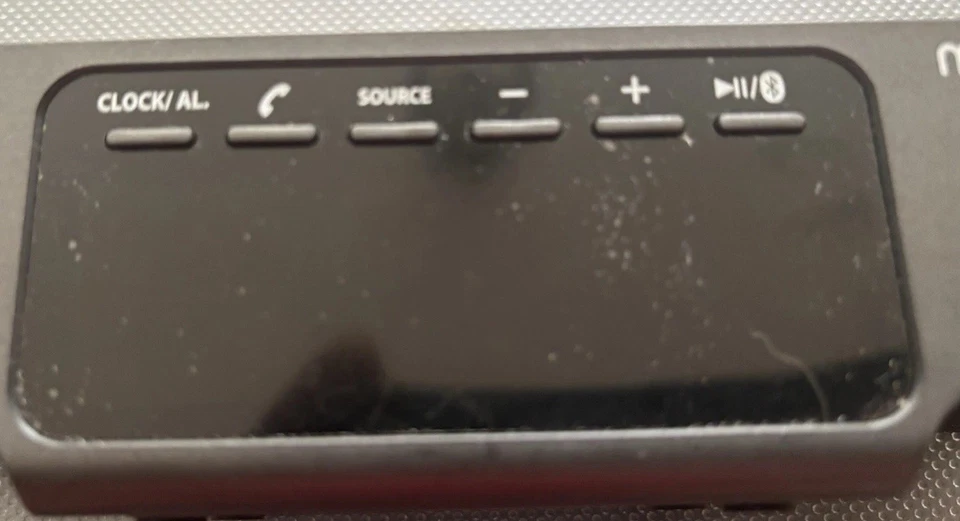 Memorex Bluetooth часы радио с беспроводной зарядки на верхней MCBQ618B без адаптера - Изображение 3 из 4