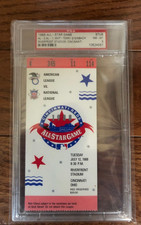 1988 MLB ALL-STAR Game Ticket Stub PSA 8 NM-MT, POP 5 None Higher Steinbach MVP