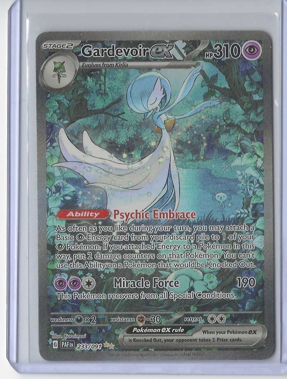 Gardevoir ex 233/091 SV: Paldean Fates Holo Mint Scan of card