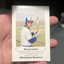 1985 Milwaukee Brewers Police Doug Loman #5 Milwaukee Police Baseball Card