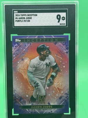 Aaron Judge 2024 Topps Inception Purple /150 SGC 9 Yankees Legend ROY MVP