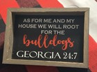 GA Bulldogs Football hand-made Wood Sign GO DAWGS Rustic Gift NEW Sports Fan UGA — photo 1