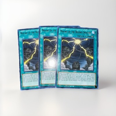 Yugioh -  Mound of the Bound Creator x3 Set- 1st Edition LED7-EN053