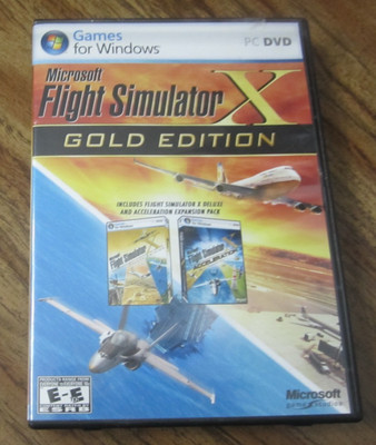 Microsoft Flight Simulator X: Gold Edition PC Game Complete USED NOT TESTED