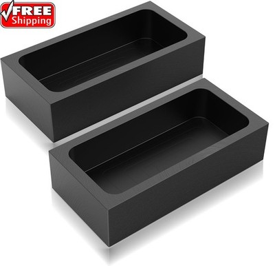 MMasters 1kg-2 Pieces Premium Graphite Ingot Mold for Metal Casting - High-Purit