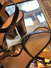 Michael Kors Black Platform Sandals Studded Bow Ankle Strap Block Heel 8 — photo 3