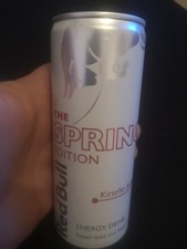 Energy Drink, 1 volle Dose Red Bull The Spring Edition Kirsche Sakura AG7DE01