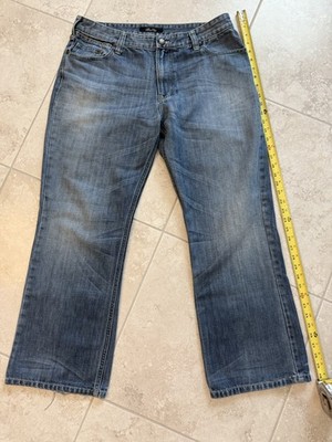 Marc Ecko Cut & Sew Mens Denim Bootcut Jeans Distressed Size 36 x 30 No 72