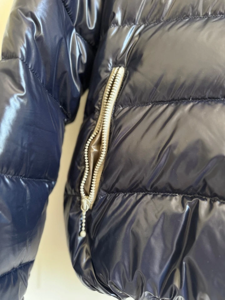 Duvetica 黑色 Pure Goose Down 拉链口袋 Puffer 夹克女式 44 码 US Med — 第 3/4 张图片