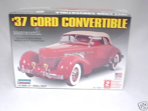 1937 CORD CONVERTIBLE LINDBERG MODEL KIT 1/25 NEW - Picture 1 of 1