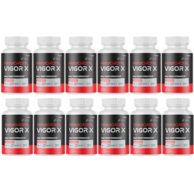 Primordial Vigor X Daily Support for Overall Health and Strength - 12 Bottles