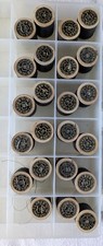 Lot of 23 Same Wooden Spools of Vintage Clover 40 Three Cord Thread - 20 Unused