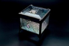 J Devlin Iridescent Stained Glass Jewelry Trinket Box For A Friend Customized