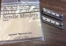 NIFTY NOTIONS #6906 NEEDLE MINDERS FROM QUILTERS RESOURCE-2 CLIPS IN 1 PACKAGE