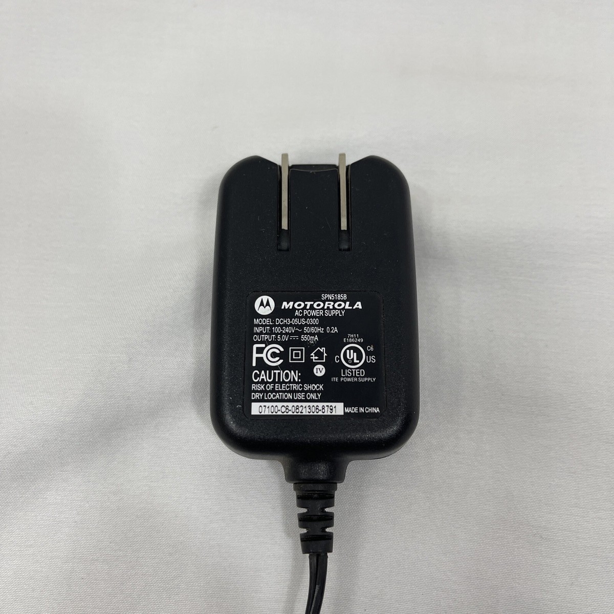 Original Motorola RAZR OEM Charger DCH3-05US-0300 SPN5185A u-8G | eBay