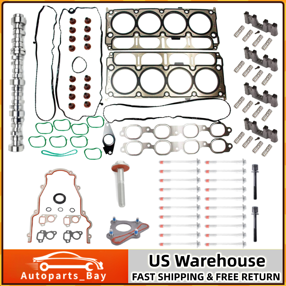 Premium NON AFM Camshaft Lifters Head Gaskets Kit for GMC Chevy Gen V L83 5.3L Engines