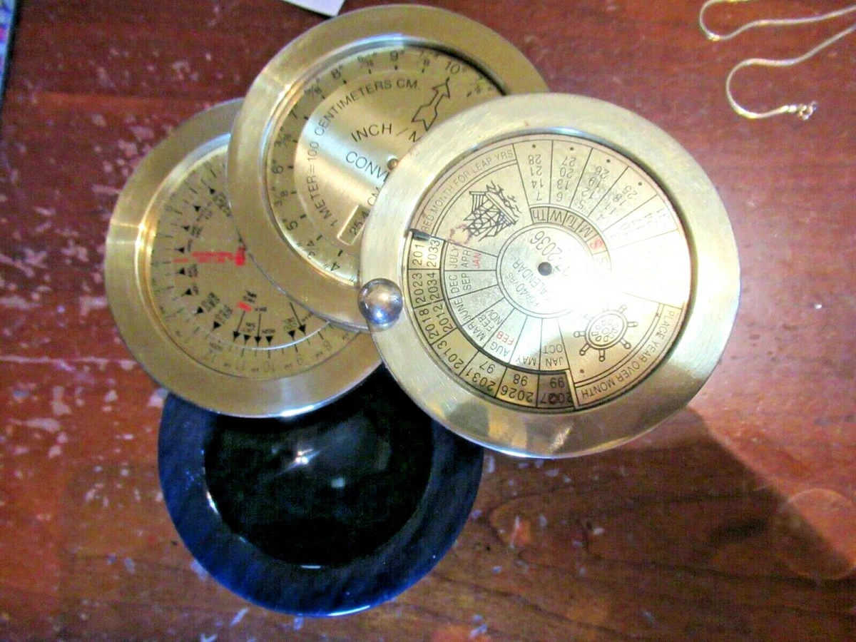 40 Year Calendar 1989-2028 Perpetual Calendar Metric Convertor time zone  MARBLE | eBay