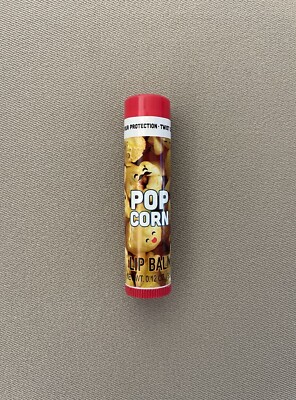 .12 Oz Popcorn Flavored Lip Balm By Lotta Luv Beauty, Brand New & Factory Sealed