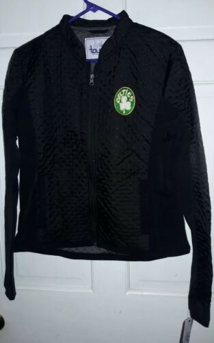 Boston Celtics basketball Jacket NBA  coat Touch by Alyssa Milano NEW Women's L - Picture 1 of 5