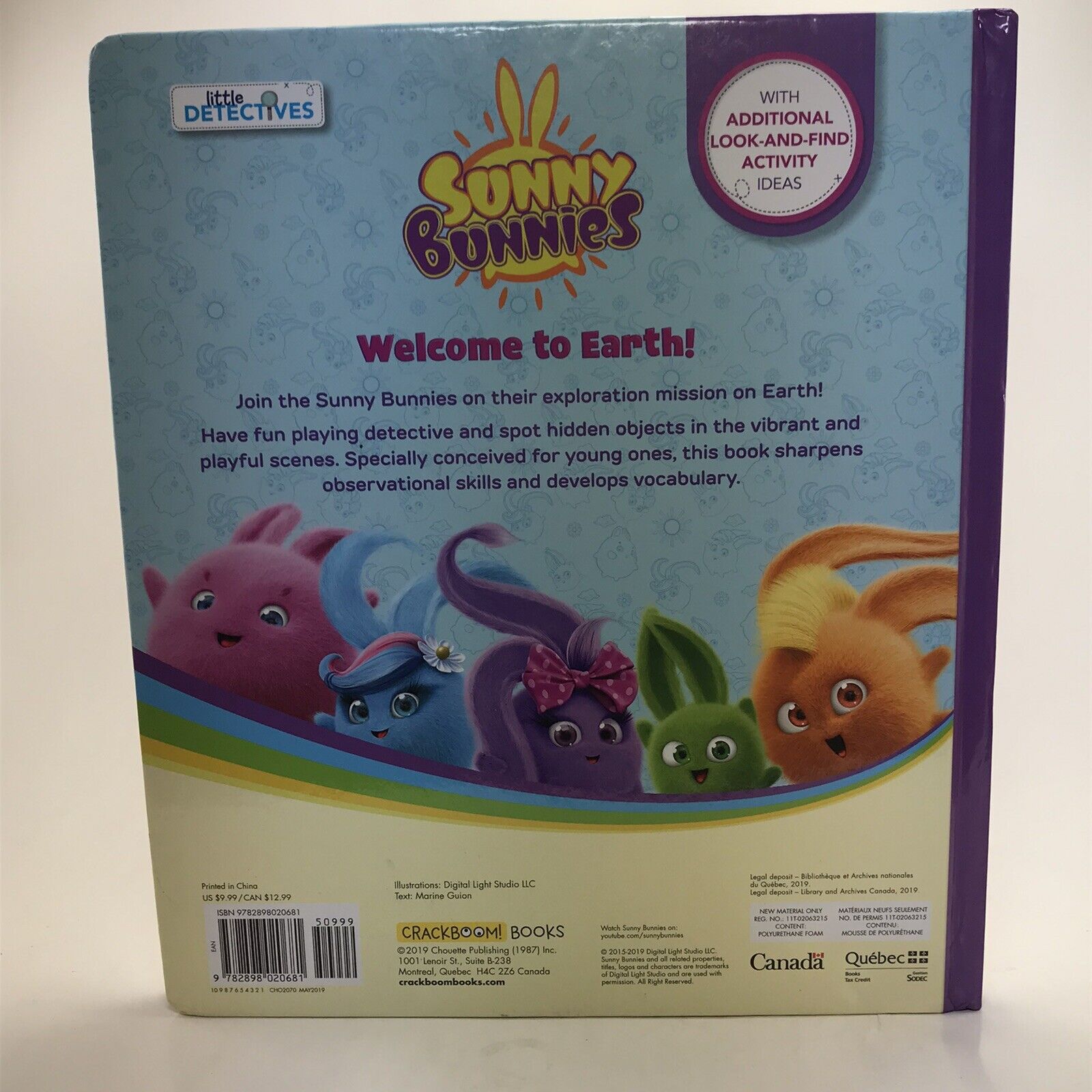 Sunny Bunnies: Welcome Earth (Little Detectives): Look-And-Find (Board 9782898020681 | eBay