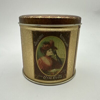 Vintage 1985 Coca Cola Coke Tin Can 1885 Reproduction Collectible