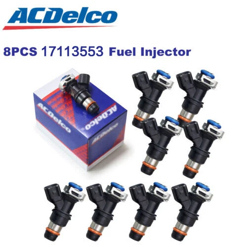 8Pcs GENUINE 17113553 Fuel Injectors For 99-07 Chevy Silverado 4.8L 5.3L 6.0L - Image 2 of 4