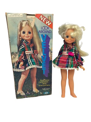 Vintage Ideal Look Around Velvet Doll Hair Grows with Original Box