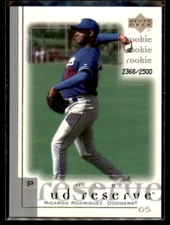 2001 UD Reserve Ricardo Rodriguez Rookie /2500 Dodgers #192