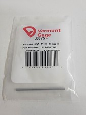 Vermont Gage - 111408750 - .0875" Minus - Class ZZ Pin Gage