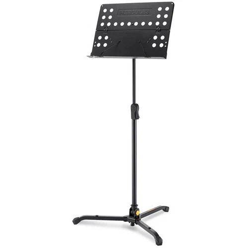 Hercules BS311B Tripod Orchestra Music Stand w/ Perforated Foldable Desk - Picture 2 of 3
