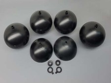 Mortero con carcasa aérea bola de plástico fuegos artificiales de 4" de 5 piezas