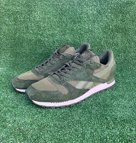 green suede reebok